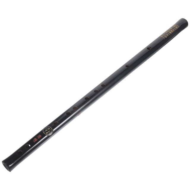 Miangastore Flûte en Bambou Noir avec Pompons Instrument de Musique Traditionnel Chinois