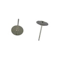 thumbnail image 2 of Pendientes de metal de 200 piezas que colocan la parte posterior del pendiente del cojín plano para la joyería del oído perfecl DIY PENDIENTO DESCURSO, 2 of 6