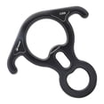 thumbnail image 4 of Descensor de rescate en forma de 8 de 50 kN y 11 000 lbf, equipo de rapel de aseguramiento grande, orejeta doblada Negro, 4 of 9