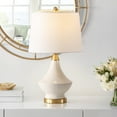 thumbnail image 2 of SAFAVIEH Marlowe Mid-Century Table Lamp, White, Set of 2, 2 of 3