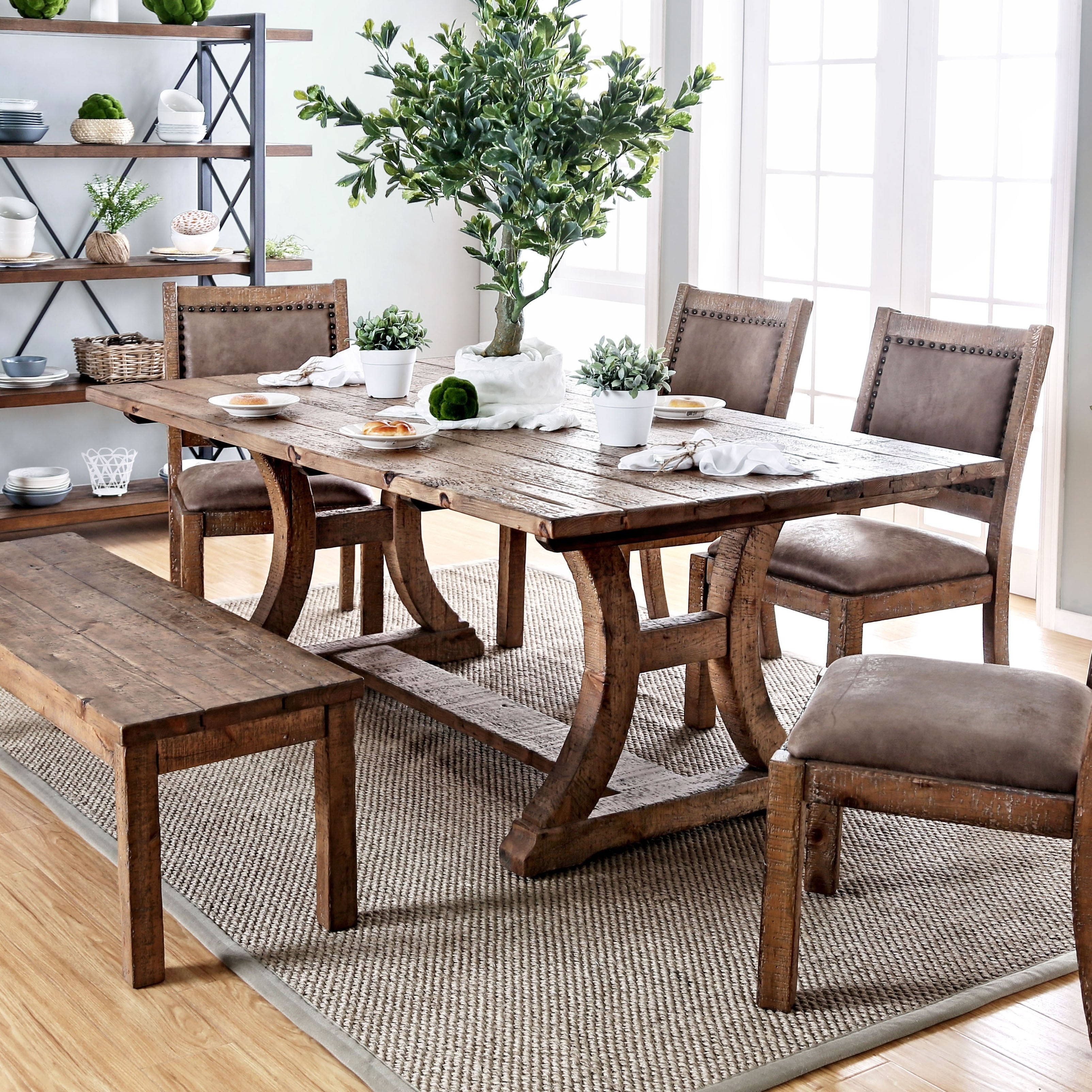 New Rustic Dining Room Table for Large Space