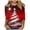 Red, variant on Fashion Fall Saving Women's Shirts Fall Ladies Casual Christmas Printed Shirts Round neck Blouse Three-quarter Sleeve T-shirt Loose Top My Items