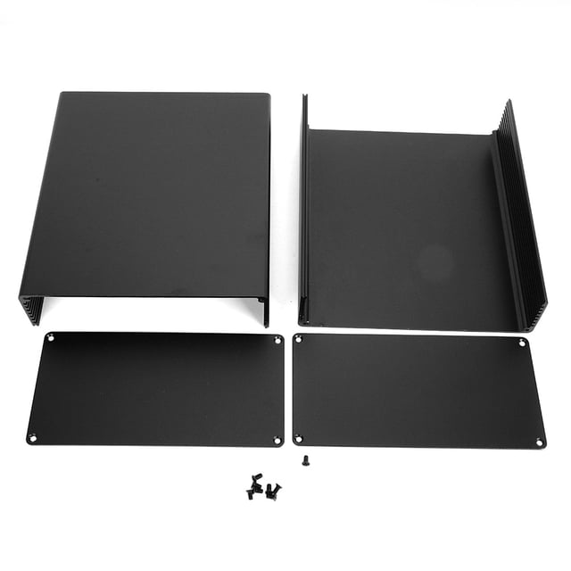 Carcasa De Aluminio ANGGREK Caja De Aluminio Arena Negra Para Productos Electrónicos