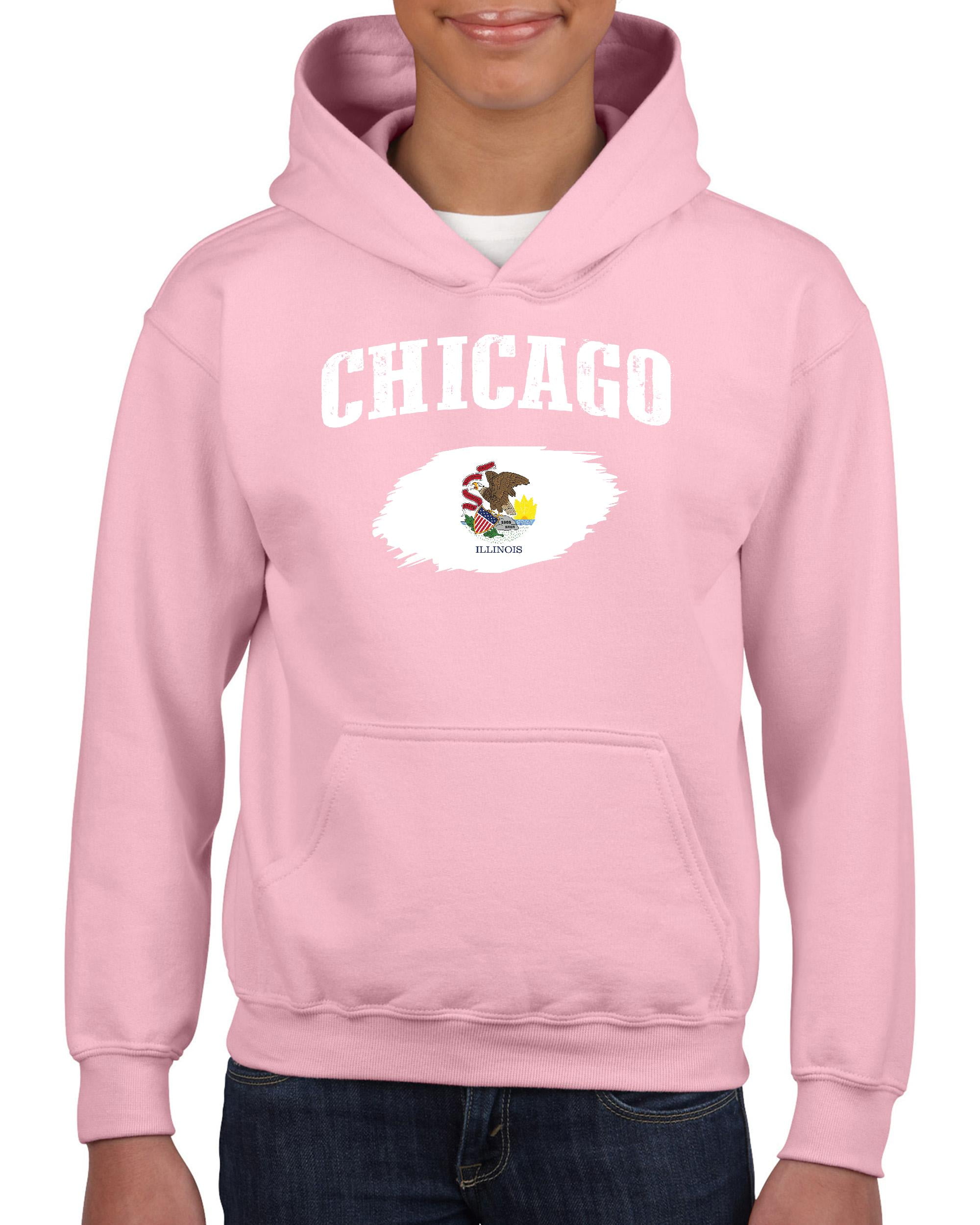 Chicago Illinois Youth Hoodie Hooded Sweatshirt 