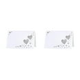 thumbnail image 3 of Redempat 1/2/3/5 50pcs Add Touch Of Sophistication With Heart Hollow Table Namecards Empty white 2PCS, 3 of 6