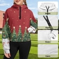 thumbnail image 3 of Chririnla Christmas Trees Quarter Zip Up sweatshirt for kids with Pocket Girls Half Zipper Sweatshirt kids Half Zipper Sweatshirts Size 5-6, 3 of 7