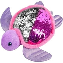 ArtCreativity Flip Sequin Sea Turtle Plush Toy, Soft Color Changing Stuffed Animal for Kids Ages 3 , Ocean Animal Character, Party Favor Gift