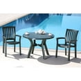 thumbnail image 3 of Compamia Sunshine Resin Patio Dining Arm Chair in Green, 3 of 7
