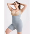 thumbnail image 3 of MANIFIQUE Plus Size Open-Bust Shapewear Tummy Control Mid-Thigh Bodysuit, High-Waist Thigh Slimmer, Shapewear for Women, 3 of 5