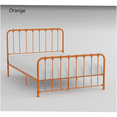 thumbnail image 5 of JERFIT Queen Size Metal Platform Bed Frame with Headboard, Vibrant Orange Finish, All-in-One Box, No Box Spring Needed, 5 of 5