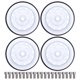 thumbnail image 1 of 4 bujes de rueda con abalorios para RC Crawler, 12 orificios, repuesto de buje de rueda de metal para TRX4/SCX10, color blanco, 1 of 10