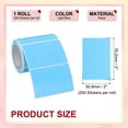 thumbnail image 2 of Rectangle Labels Sticker Self-Adhesive Color Coding Labels for Office Use Light Blue, 2 of 7