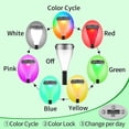 thumbnail image 3 of Solar Path Lights 6 Pack Solar Landscape Lights Solar Pathway Lights 7 Color Changing Outdoor Lights for Patio Walkway Lawn Yard and Driveway, 3 of 7