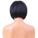 thumbnail image 3 of RESISTENTE AL CALOR Negro Flequillo Bob Pelucas de Cabello + Gorra para Mujeres de Cosplay Disfraz de Uso Yinane Pelucas de cabello humano corto, 3 of 8