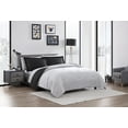 thumbnail image 5 of The Nesting Company Chestnut Reversible Bed in a bag Bedding Collection in Queen 7 Piece Comforter and Sheet Set in Black and Gray, Soft, Lightweight Microfiber (Queen, Black and Gray), 5 of 8