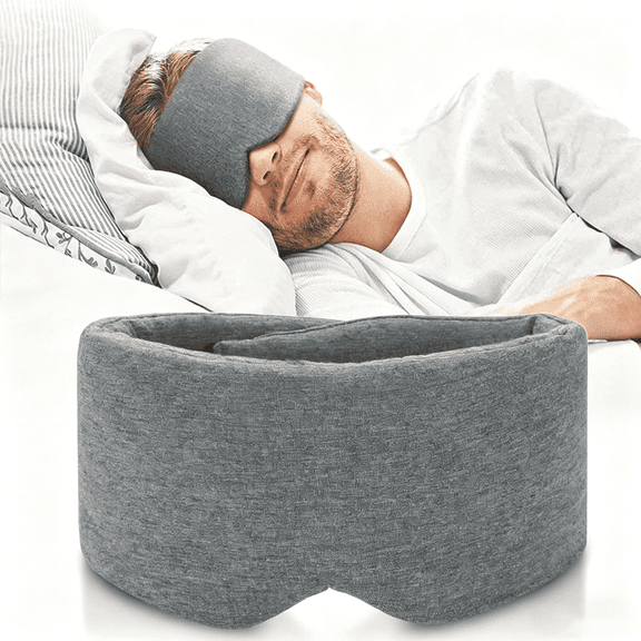 Sleep Mask for Men and Women Soft Modal Cotton Eye Mask 100% Light Blocking No Pressure Comfortable Sleeping Blindfold for Travel Night Shift Nap