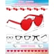 thumbnail image 2 of Gafas de sol Photect en forma de corazón sin montura, color caramelo, 12 pares, 2 of 7