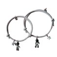 thumbnail image 1 of Par de Pulseras para Pareja de Amor Eterno con Imanes Ajustable Charm: Astronauta GOLD SHIELD Pulsera para parejas iman de neodimio, 1 of 1