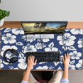 thumbnail image 4 of Long Mouse Pads for Desk,Pioneer Flower Floral Print Pattern Desk Mats on Top Of Desks, Desk Mouse Pad Extra Large with 3mm Non-Slip Base and Stitched Edge for Gaming,Office,Work,Home 47.3"x23.6", 4 of 6