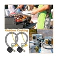 thumbnail image 5 of 15 Inch RV Propane Hose Pigtail with Gauge for 5-40Lb Tanks - Stainless Braided Propane Hose Quick-Good, 5 of 5