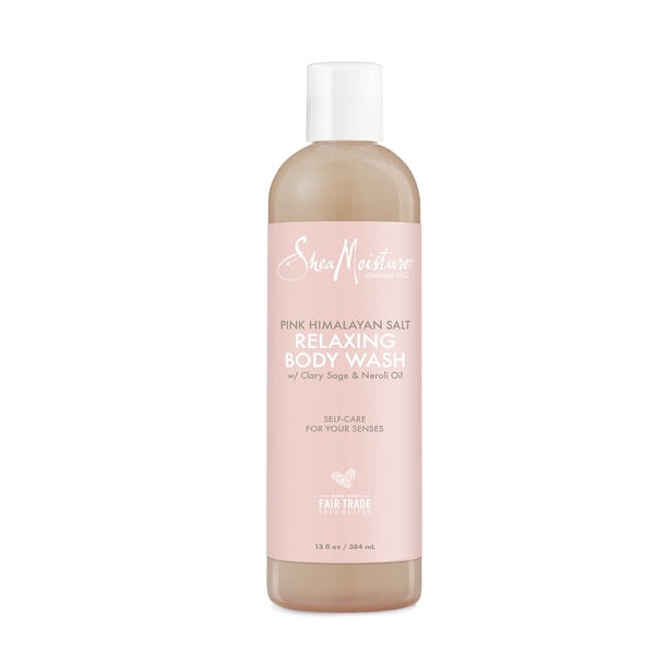SheaMoisture Gel de baño relajante para todo tipo de piel Cuidado de la piel libre de crueldad Hecho con manteca de karité de comercio justo Salvia rosa del Himalaya 13 onzas