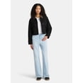 thumbnail image 2 of No Boundaries High Rise Baggy Wide Leg Jeans, 32" Inseam, Women's and Women's Plus Sizes XXS-4X, 2 of 6