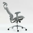 thumbnail image 7 of GVN Ergonomic Computer Chair with Reclines 90-120 Degrees, Home Office Desk Chairs with Flexible Pattern-Free Mesh Fabric for Home, Offices, Gray, 7 of 7