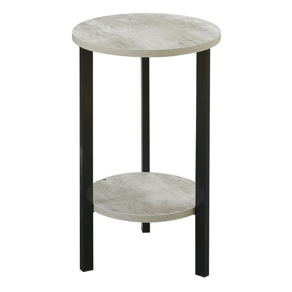 Convenience Concepts Graystone 24 inch 2 Tier Plant Stand, Faux Birch/Black