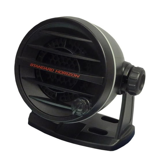 Standard Horizon VHF Radio Speaker MLS-410PA-B For Use With VLF-3000A Hailer; Surface Mount; 8 Ohm; 10 Watt; 6-1/2 Feet Power Cable; Black; With Mounting Bracket