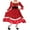 Red, variant on Diconna Women Mrs. Santa Claus Halloween Costume Adult Cosplay Party Christmas Dress Xmas Fancy Outfit