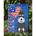 thumbnail image 3 of Black and Silver Schnauzer USA American Flag Garden Size, 3 of 5