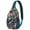 Funny Dog Illu, variant on Funny Dog Illustration Sling Backpack for Women Men, Cartoon Puppy Pattern Crossbody Bag with Paw Print Design, Travel Hiking Daypack