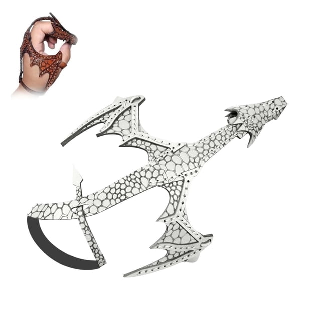 IMENGL Leather Hand Dragon Bracelet Adjustable Dragon Cuff Bracelet With 3D Printed Vintage Leather Dragon Wrap Bracelet Cool Bracelet Decoration Dragon Bracelet Gift Retelling Finger Puppets,Finger