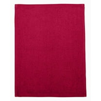 Q-Tees Hemmed Fingertip Towel T600 Red One Size