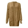 thumbnail image 5 of Hauaitttt MenKnitted Knit Cardigan Sweater Long Open Front Outerwear Fuzzy Sweater Cardigan Women Fall Jackets for Women plus Cardigan Long Womens down Coat plus Size Winter Coats for Women X Small, 5 of 5