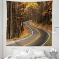 thumbnail image 1 of Fall Tapestry, Curvy Roadway Through the Forest Smokey Mountains Change of Seasons Traveling, Fabric Wall Hanging Decor for Bedroom Living Room Dorm, 5 Sizes, Multicolor, by Ambesonne, 1 of 1