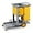 Gray, variant on TUFFIOM Janitorial Cart with Key-Locking Cabinet, 3-Shelf Commercial Cleaning Cart, Housekeeping Caddy with Locker,Wheeled with Yellow Vinyl Bag, Black, Great for Hotel, Stores, Schools, and Business