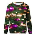 thumbnail image 4 of WXLWZYWL Womens Christmas Sweatshirts Cute Xmas Ugly 3D Graphic Print Sweaters Oversized Long Sleeve Round Neck Pullover Tops, 4 of 4