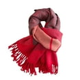 thumbnail image 3 of Bohohavn Women’s Reversible Super Soft Scarf Shawl - Long Thick Winter Wrap with Tassels - Soft, Warm, Double‑Sided for Fall/Winter Style, 3 of 7