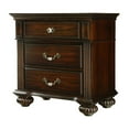 thumbnail image 4 of Home Square Set of 4 Solid Wood Chest, Dresser and 2 Nightstands in Dark Walnut, 4 of 22