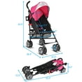thumbnail image 2 of Patiojoy Lightweight Foldable Baby Stroller Aluminum frame proof UV canopy Pink, 2 of 10