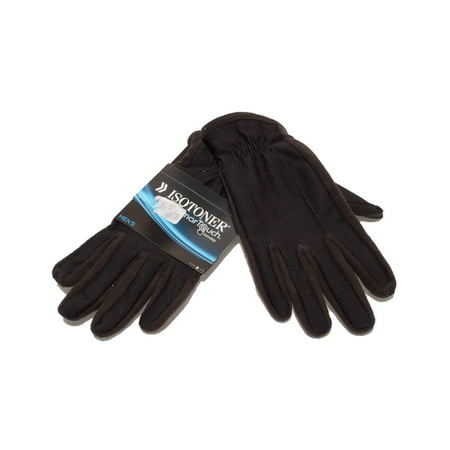 Isotoner Mens Gloves Black Smart Touch Size L/G