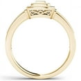 thumbnail image 3 of 1/5 Carat T.W. Diamond Cluster Square Double Halo 10kt Yellow Gold Engagement Ring, 3 of 5