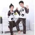 thumbnail image 2 of Pijamas de lana para niños, ropa de dormir de franela cálida, ropa de estar por casa de lana de Coral, Conjunto de pijama de invierno, caliente, 2 of 2
