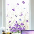 thumbnail image 1 of Ventana de verano se aferra a ventanas de vidrio, calcomanías de ventana de flores de mariposa para decoración de ventanas de vidrio decoración del hogar, 1 of 7