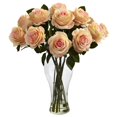 thumbnail image 1 of Nearly Natural Roses Fleuries 1328-PH avec Vase, 1 of 2