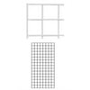2 ft x 4 ft White Grid Wall Panels - 3” on Center ¼" Thick - Durable Metal Gridwall Panel for Retail Display Boutique Craft Show Art Panel Home & Garage Organization - Sturdy Wire Wall Grid Panel