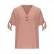 thumbnail image 5 of mfyjkho Tops Para Mujer, Camiseta Holgada De Manga Corta Con Cuello En V Y Botones Para Mujer, Estilo Informal Y Moderno. Tops Y Blusas Para Mujer Xxl, 5 of 5
