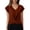 Brick Red, variant on Womens T Shirts Short Sleeve V-Neck Solid Elegant Summer T-Shirt Chic Casual Blouse Top Brick Red M