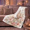 thumbnail image 6 of Woodland Owl With Owl And Moon Phases Moon Phase Forest Mystical Fantasy Art Nature Lovers Moonlit Forest Bird Motif Warm Flannel Blanket, Housewarming Gift for Cabin and Bedroom Home Decor, 6 of 9
